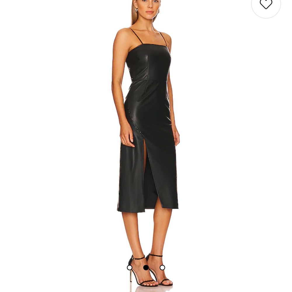 Leather Midi Dress